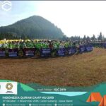 barisan kafilah di acara Indonesia Qur'an Camp KU 2019 kemahnya para penghafal Qur'an _ STP SD Khoiru Ummah sekolah tahfizh tahfidz unggulan terbaik penghafal Al Quran di Bandung